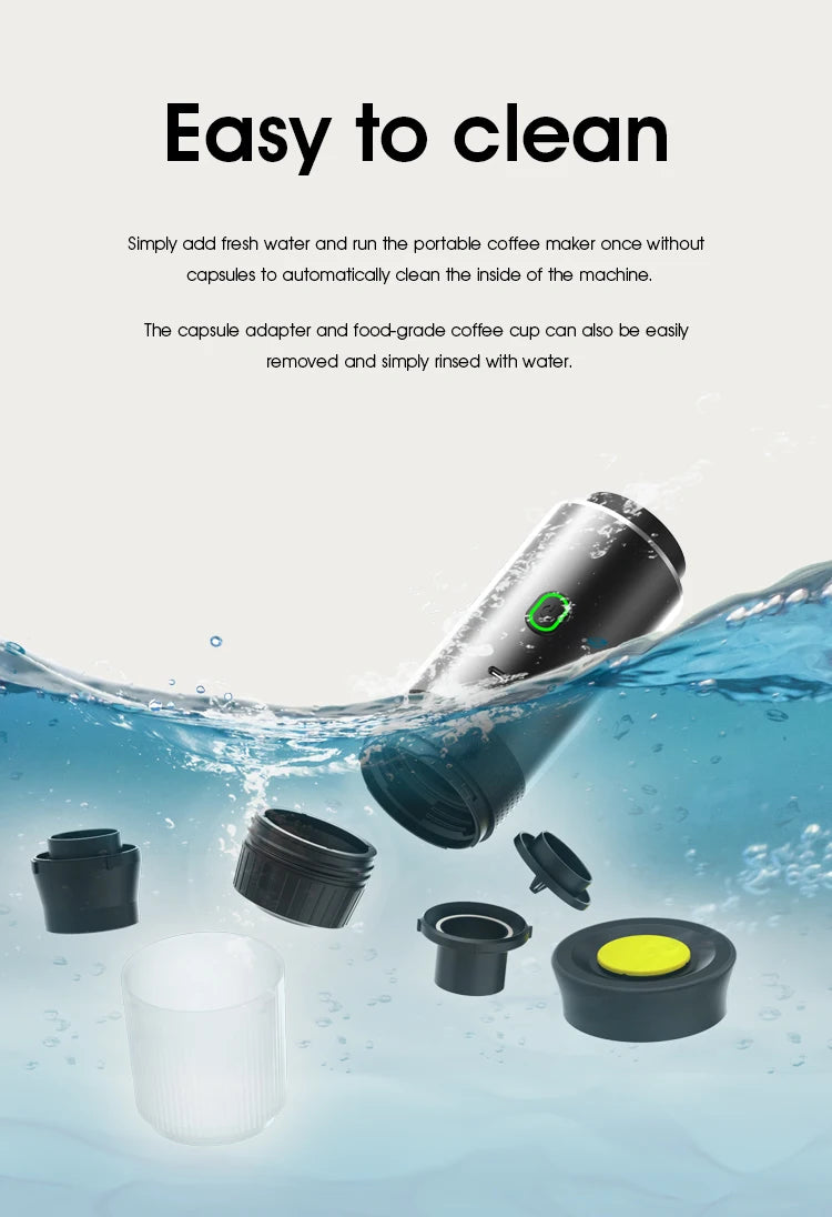 Portable Espresso Coffee Machine for Car & Home