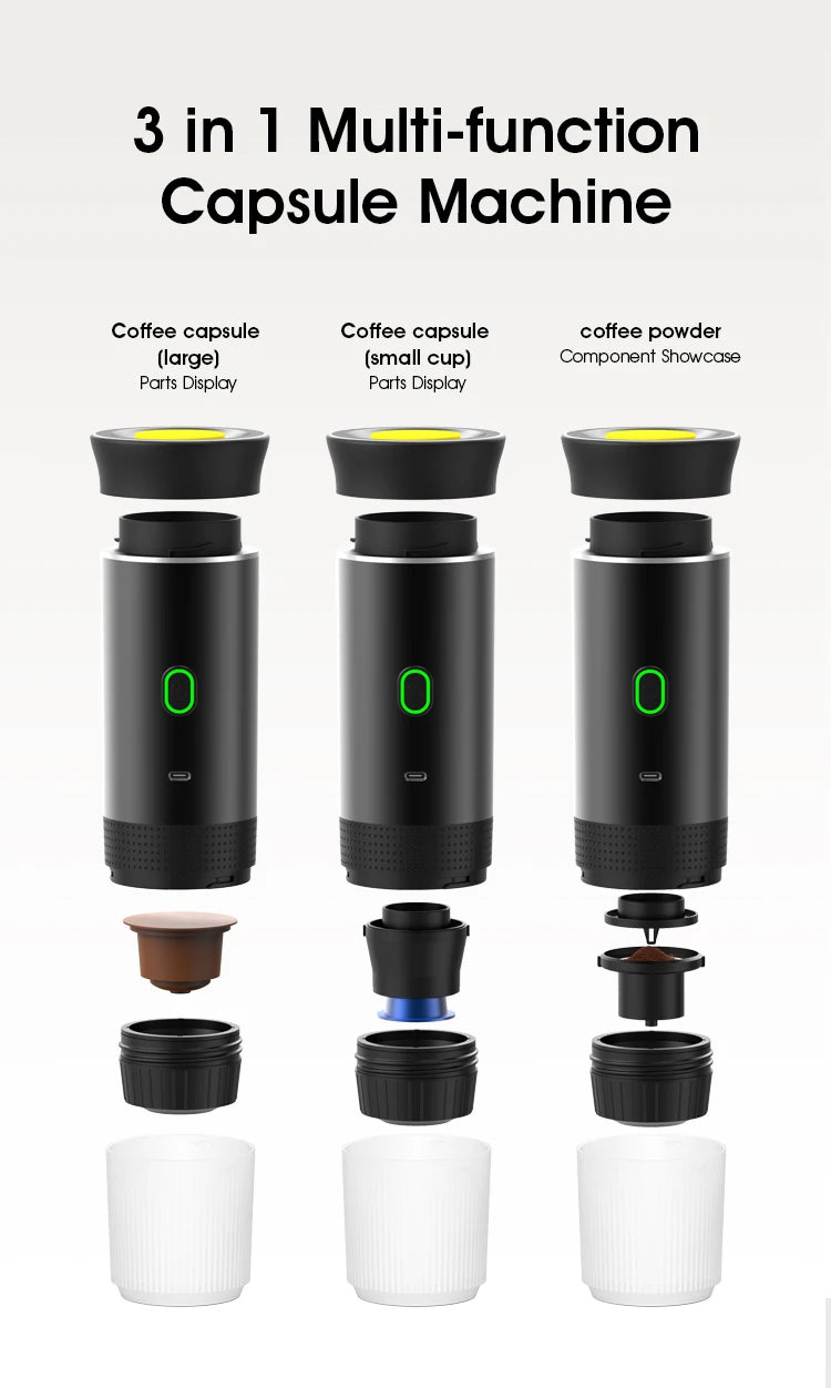Portable Espresso Coffee Machine for Car & Home
