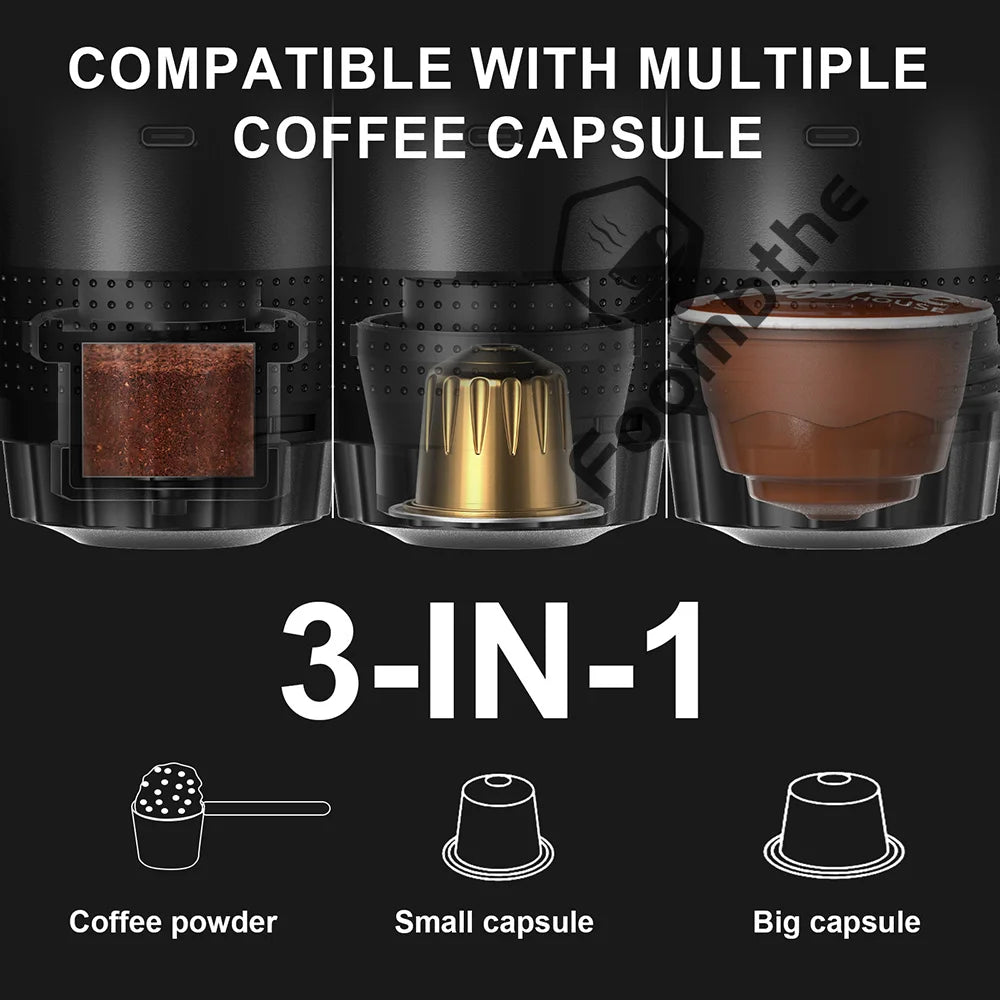 Portable Espresso Coffee Machine for Car & Home