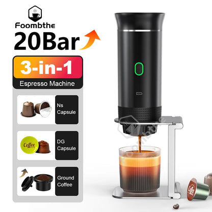 Portable Espresso Coffee Machine for Car & Home