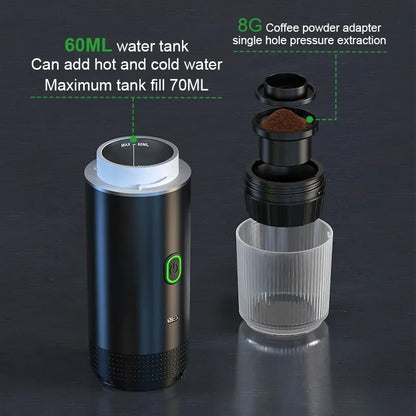 Portable Espresso Coffee Machine for Car & Home